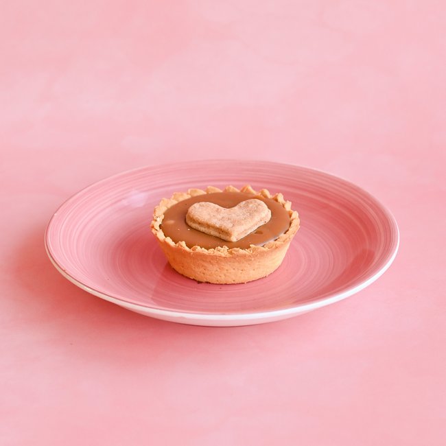 Mini tarta toffi serce